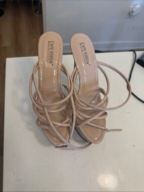 Cape Robbin Blush Strappy High Heel Sandals